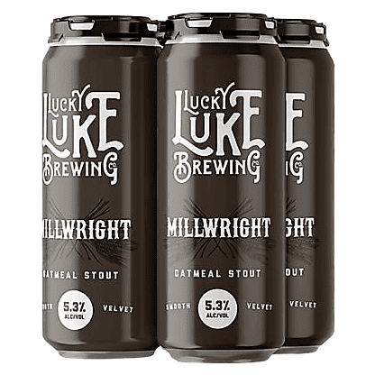 Lucky Luke Brewing Millwright Oatmeal Stout 4pk 16oz Can