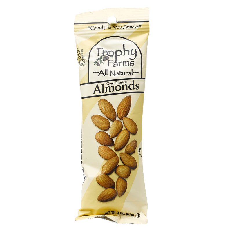 Trophy Farms All Natural Oven Roasted Almonds 2oz