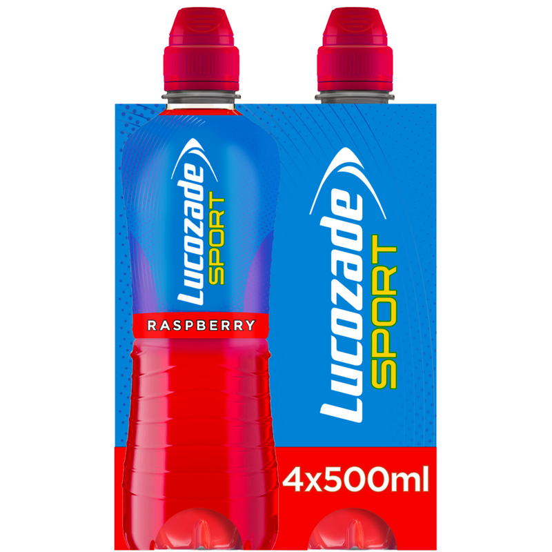 Lucozade Sport Drink Raspberry, 4 x 500ml