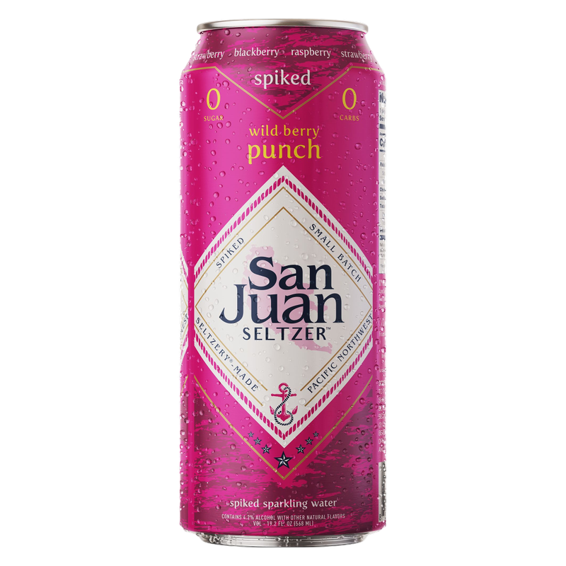 San Juan Seltzer Wild Berry Punch Single 19.2oz Can