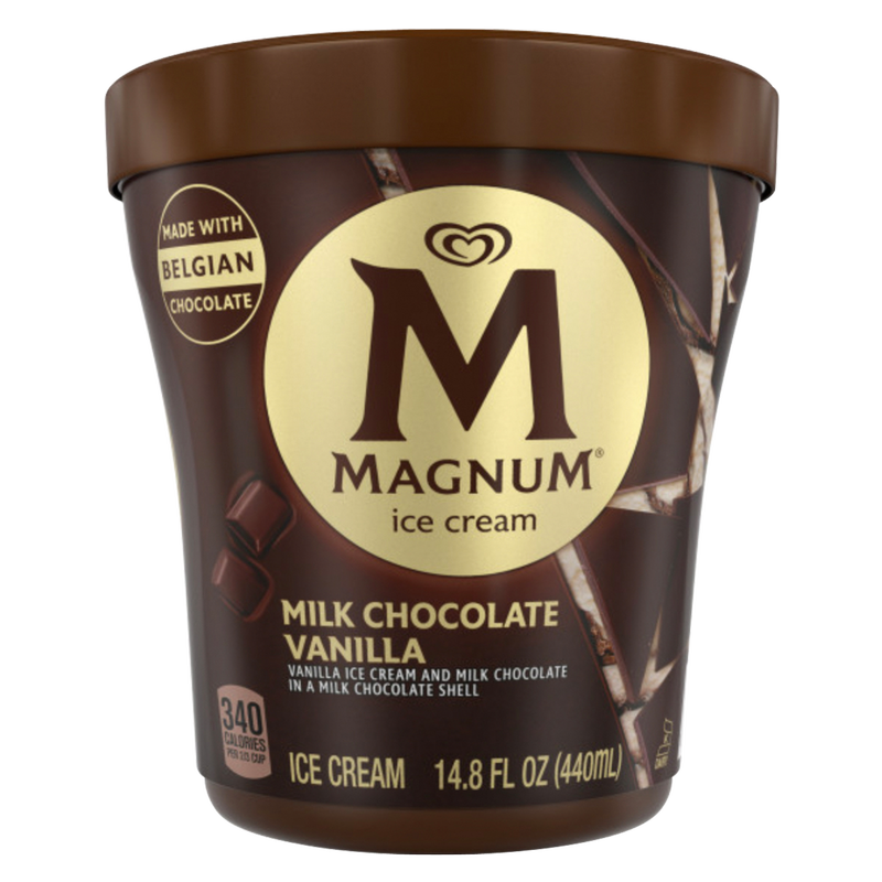 Magnum Classic Vanilla Ice Cream in a Chocolate Shell Pint 14.8oz