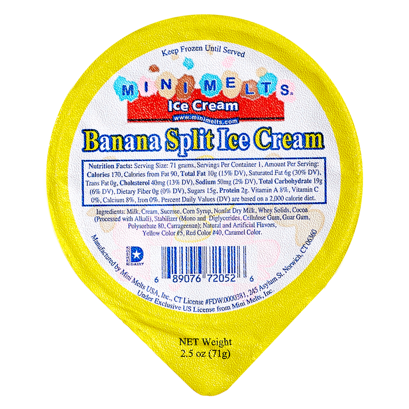 Mini Melts Banana Split Ice Cream Cup 1ct