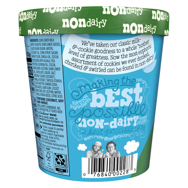 Ben & Jerry's NonDairy Milk & Cookies Ice Cream 16oz Ice Cream fast