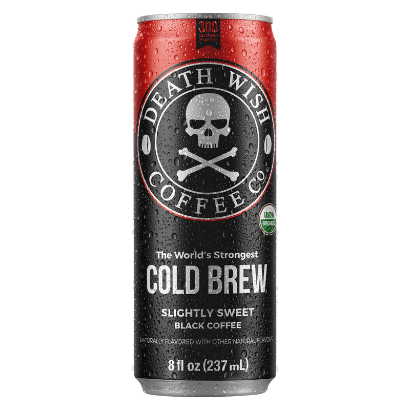 Death Wish Slightly Sweet Cold Brew 8oz Can