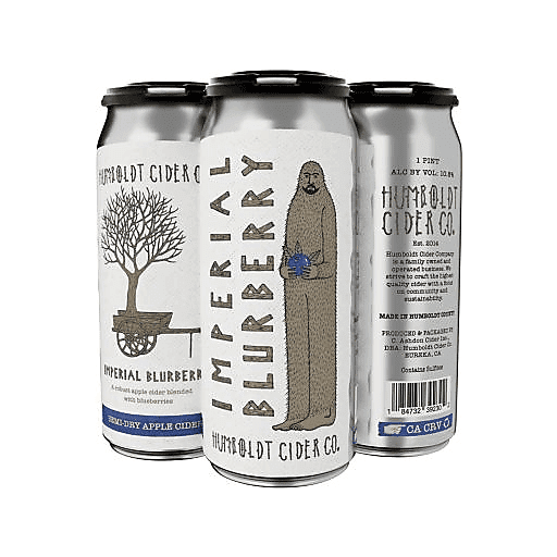 Humboldt Cider Imperial Blurberry 4pk 16oz Can