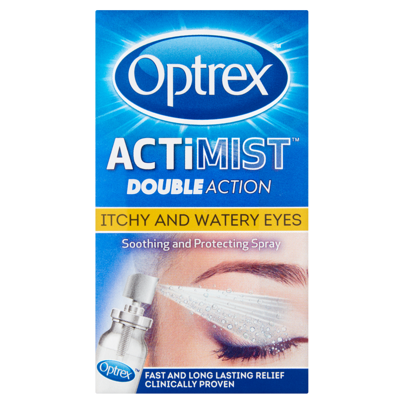 Optrex 2-in-1 Actimist Eye Spray for Itchy and Watery Eyes, 10ml