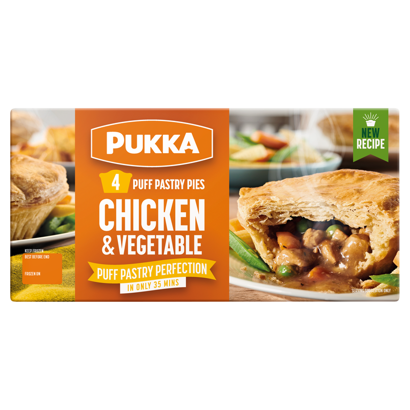 Pukka 4 Chicken & Vegetable Pies, 726g