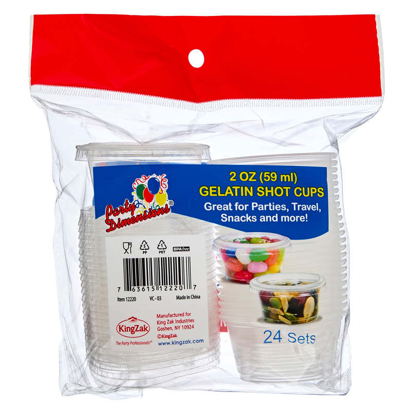 Party Dimensions Gelatin Shot Cups 24ct