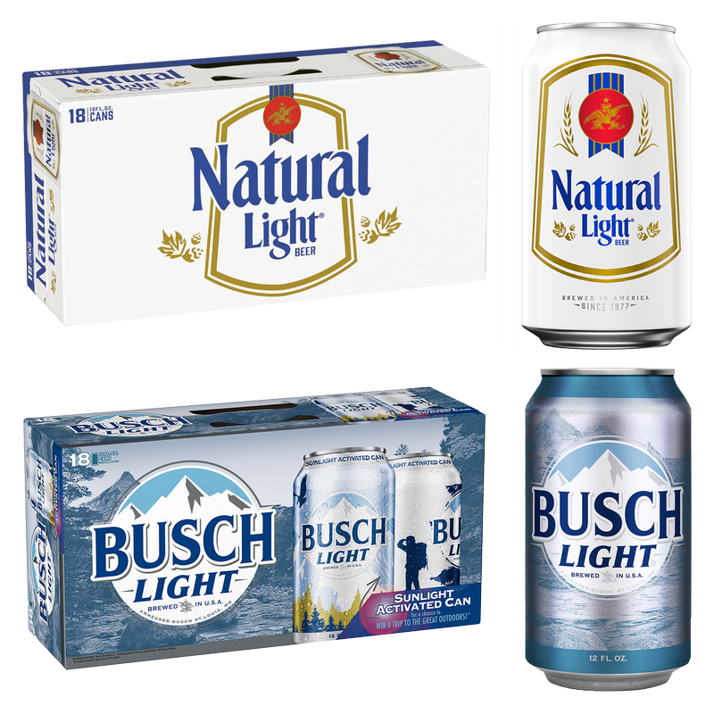 Natural Light + Busch Light 18pk Bundle
