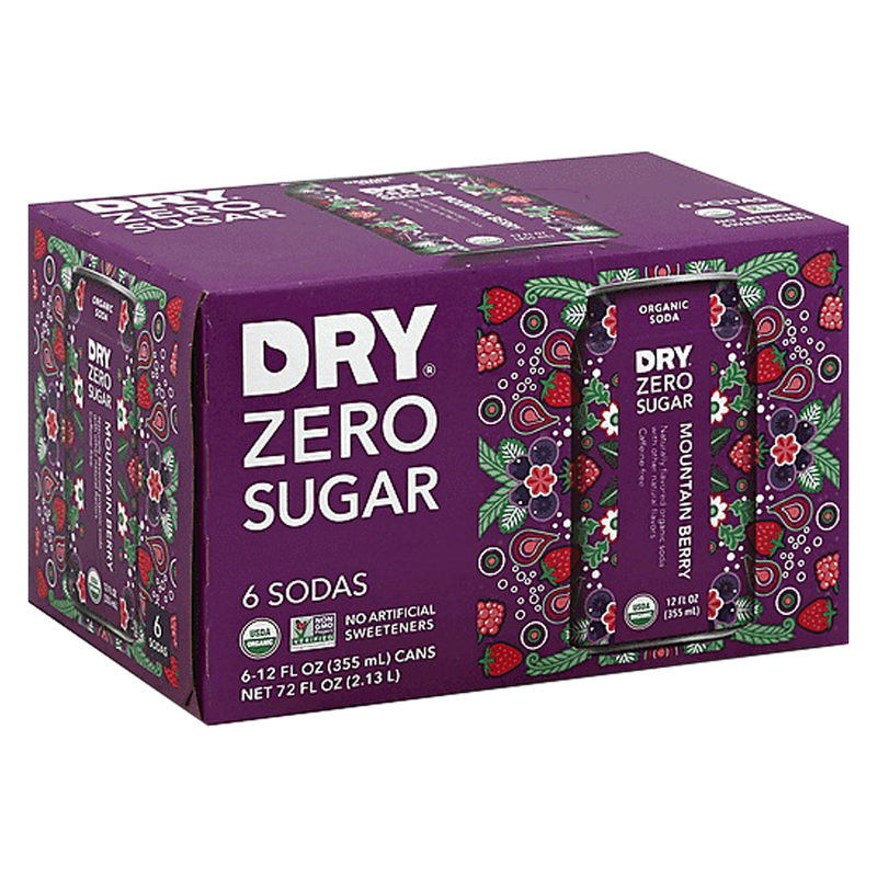 Dry Zero Sugar Mountain Berry6pk 12oz Can