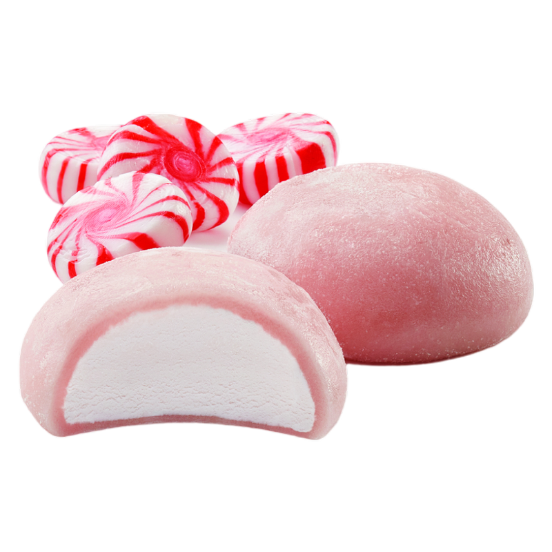 Bubbies Hawaii Peppermint Candy Mochi Ice Cream 6ct