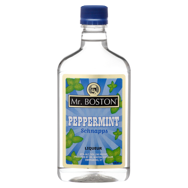 Mr Boston Peppermint Schnapps 375ml (90 proof)