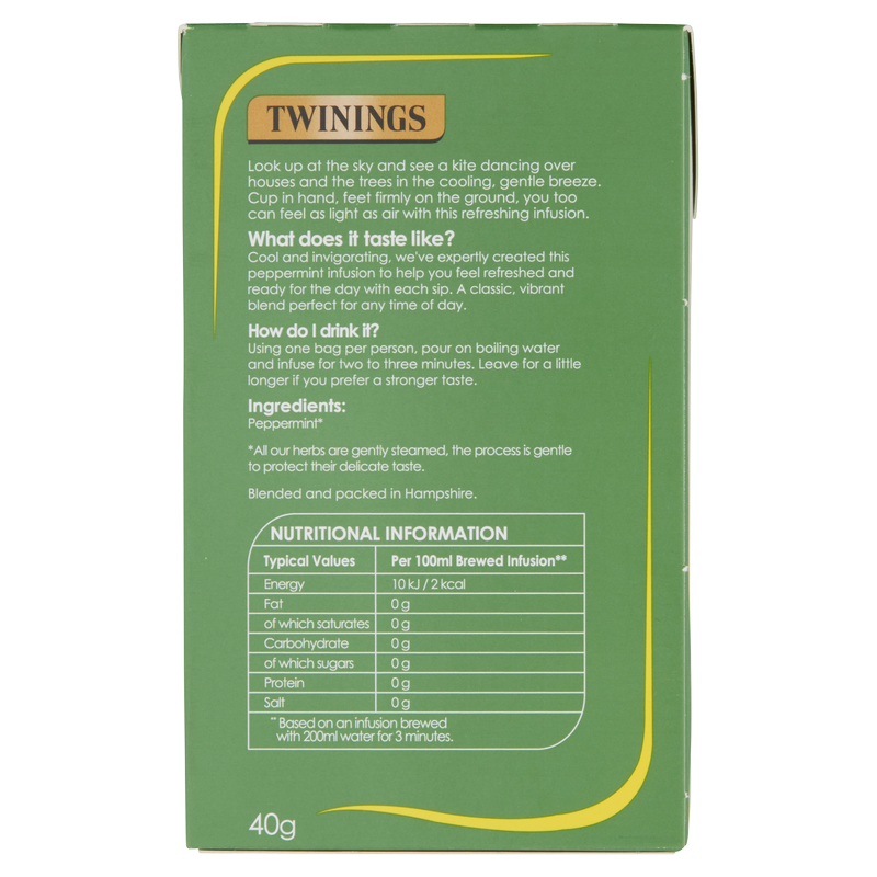 Twinings Peppermint Tea Bags, 20pcs