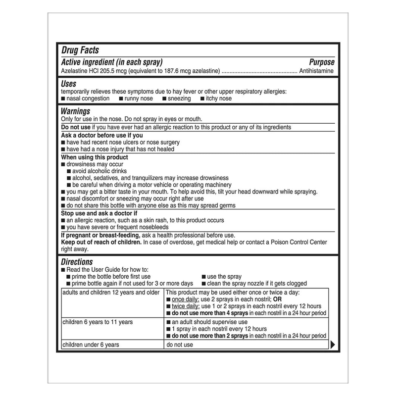 Astepro Adult Single Pack 120 Dose Health fast delivery by App or Online