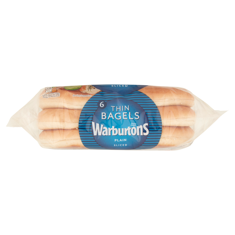 Warburtons Original Thin Bagels, 6pcs