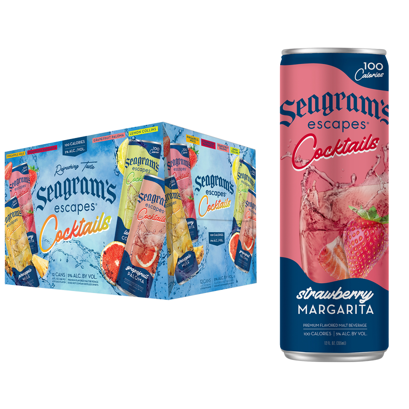 Seagram's Escapes Cocktails Variety Pack 12pk 12oz Can 5.0% ABV