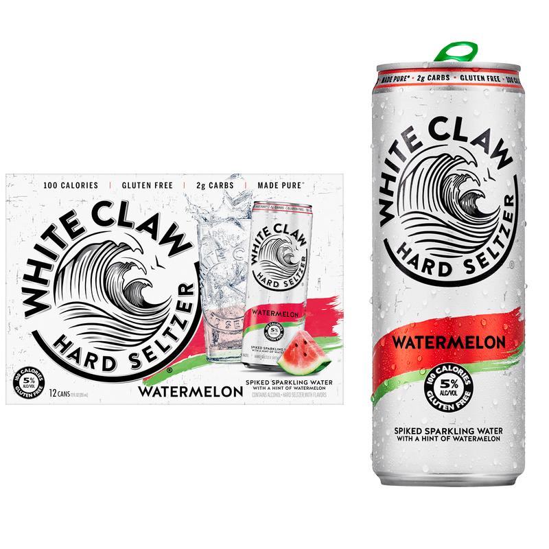 White Claw Seltzer Watermelon 12pk 12oz Can 5.0% ABV
