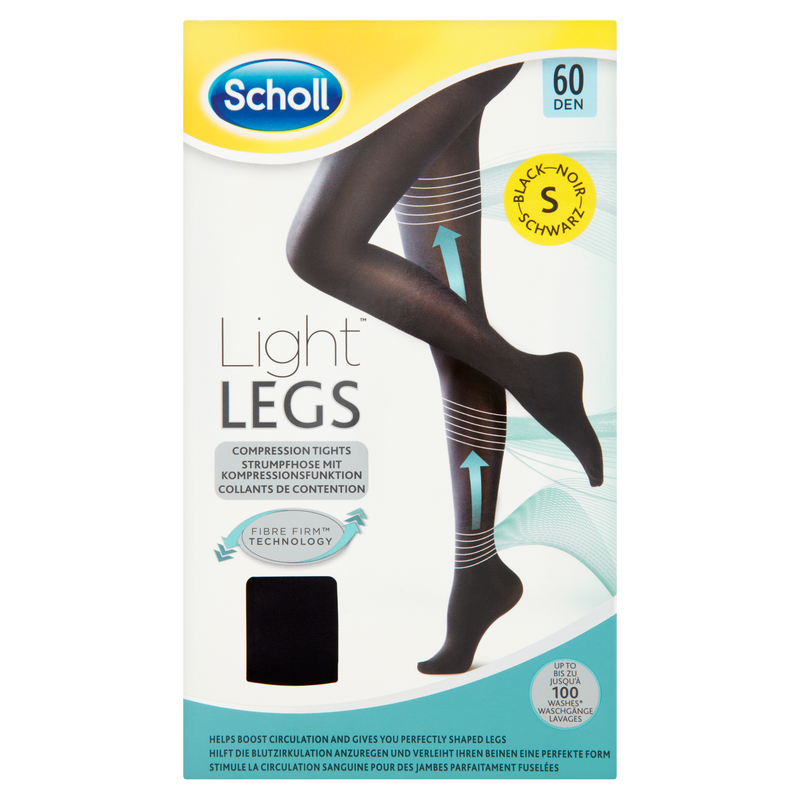 Scholl Light Legs Compression Tights 60 Den Black Small, 1pcs