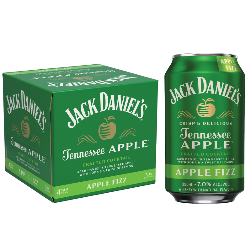 Jack Daniel's Apple Fizz Cocktail 4pk 12oz