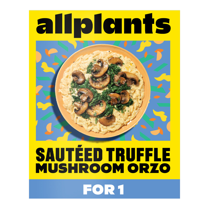 allplants Sautéed Truffle Mushroom Orzo (For One), 375g