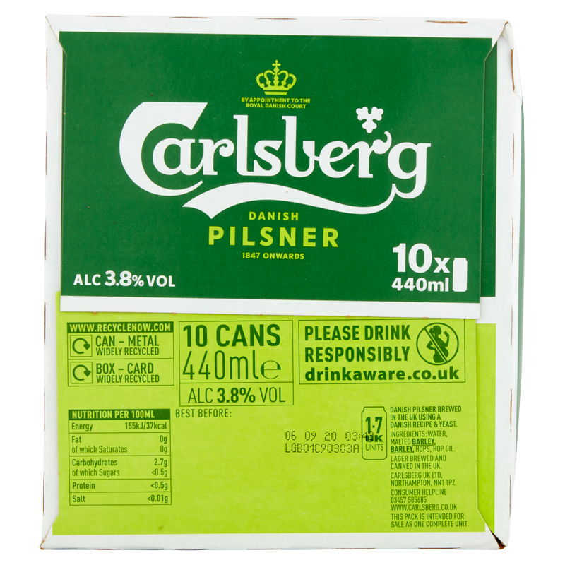 Carlsberg Pilsner, 10 x 440ml