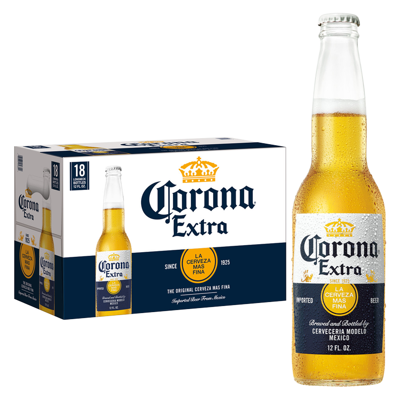 Corona Extra 18pk 12oz Btl 4.6% ABV : Alcohol fast delivery by App or ...