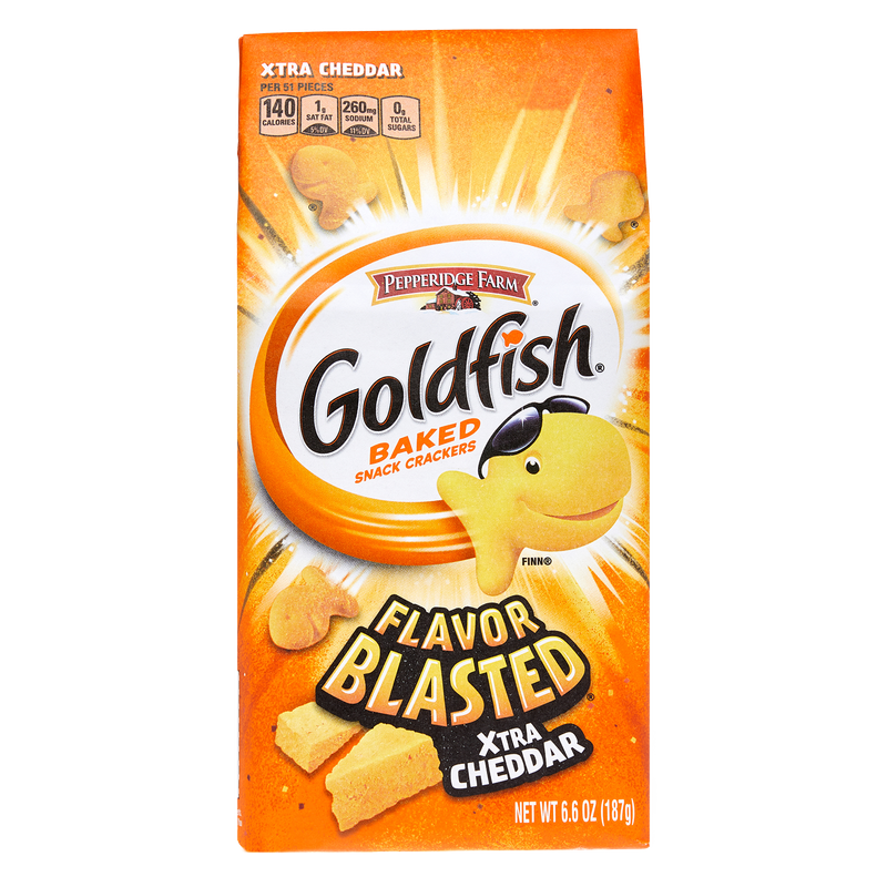 Goldfish Flavor Blasted Xtra Cheddar Crackers 6.6oz