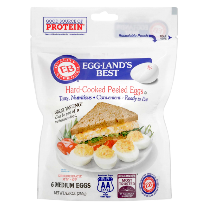 Eggland's Best Hard-Cooked Peeled Eggs - 6ct