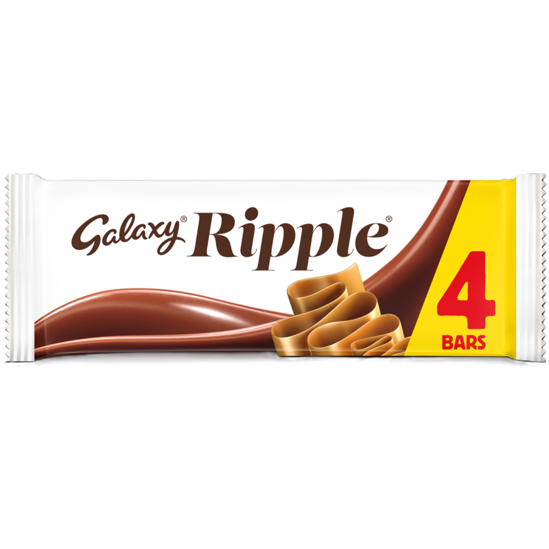 Galaxy Ripple, 4 x 30g : Snacks fast delivery by App or Online