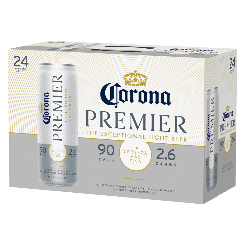Corona Premier 24pk 12oz Can 4 ABV Alcohol fast delivery by App or