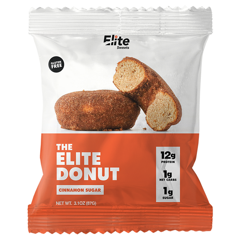 Elite Sweets Keto Friendly Cinnamon Sugar Donut 3oz