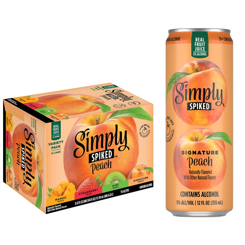 Simply Spiked Peach Variety Pack  12pk 12oz Can 5% ABV