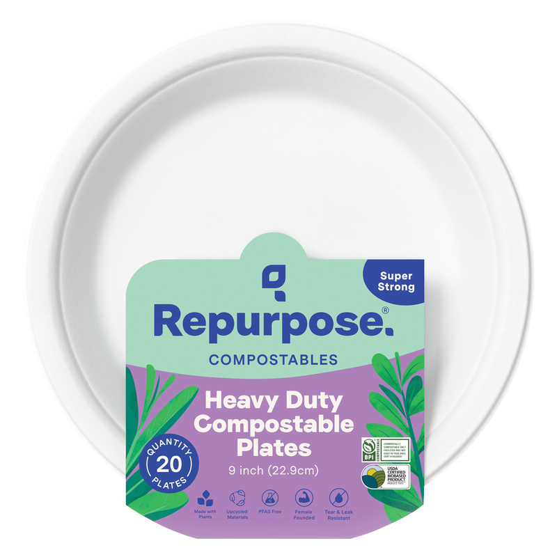 Repurpose, Compostable 9" Plates, 20ct