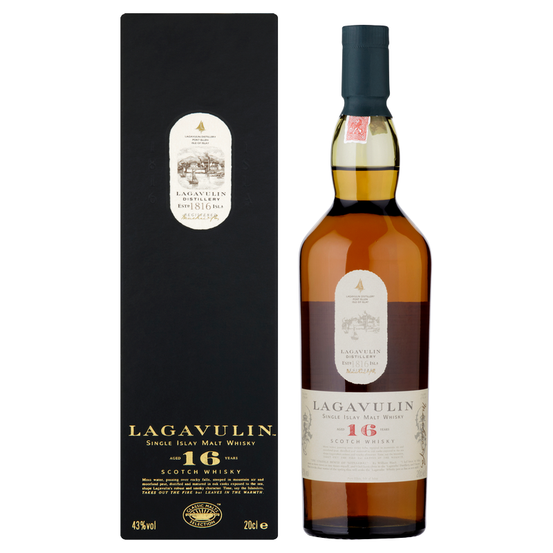 Lagavulin 16 YO Single Malt Islay Scotch Whisky, 70cl