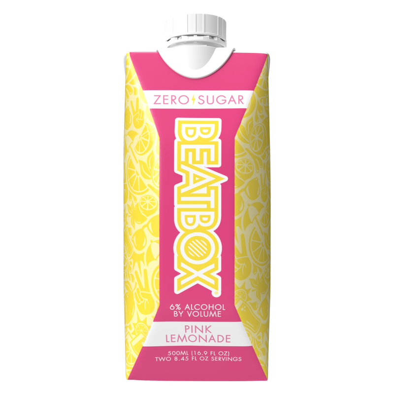 BeatBox Pink Lemonade 500ml 6.0% ABV Zero Sugar