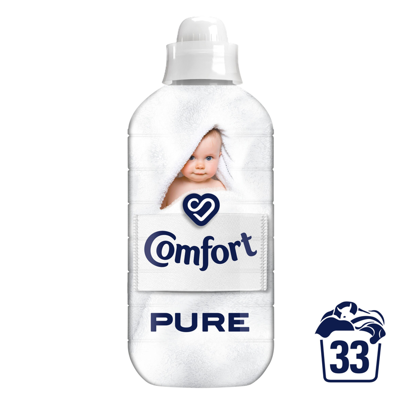 Comfort Pure Fabric Conditioner, 33 Washes, 990ml