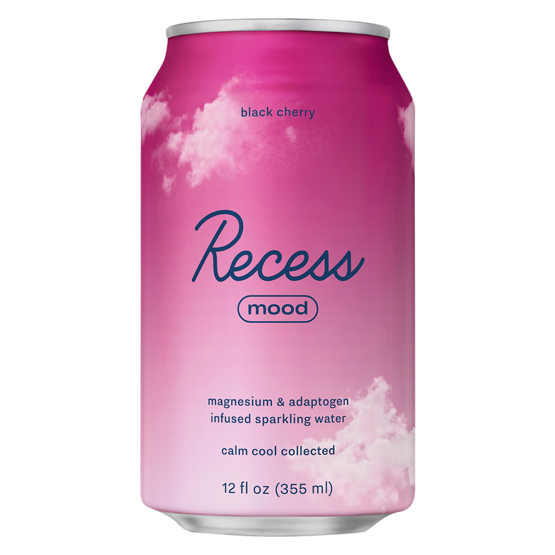 Recess Mood Infused Black Cherry Sparkling Water 12oz Can