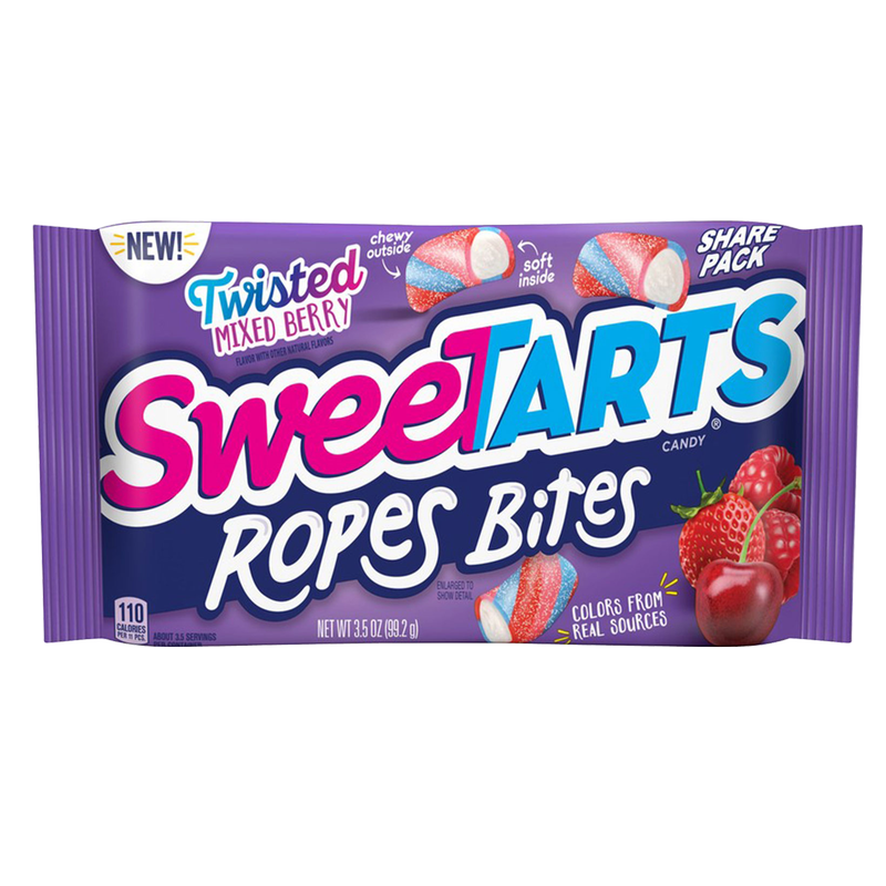 SweeTARTS Twisted Mixed Berry Rope Bites 3.5oz