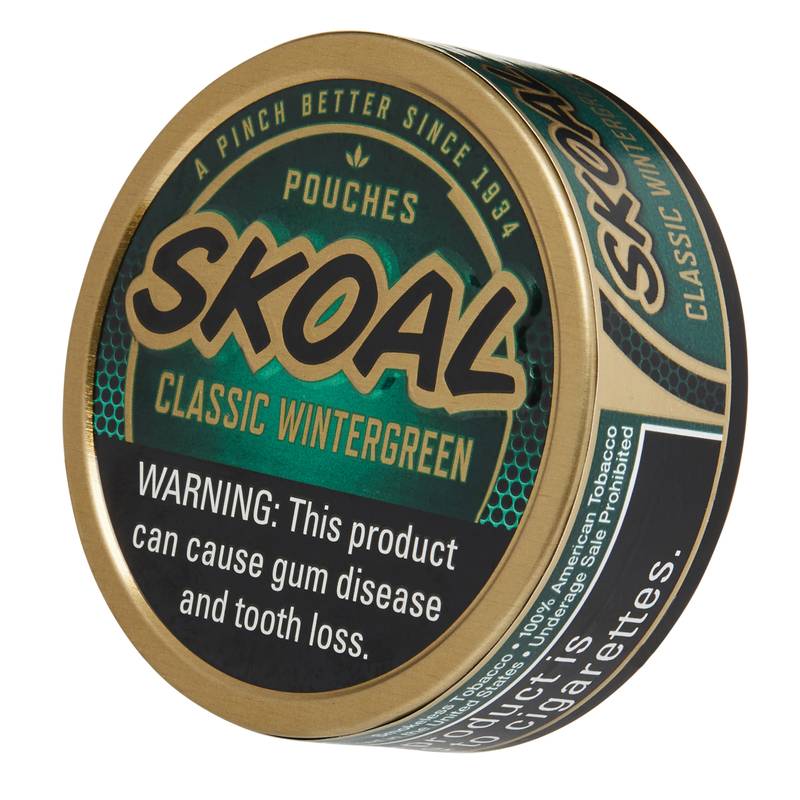Skoal Classic Wintergreen Chewing Tobacco Pouches 0.82oz