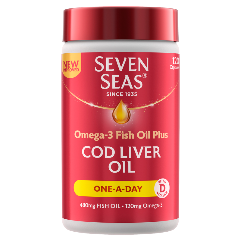 Seven Seas Cod Liver Oil Capsules One A Day, 120pcs