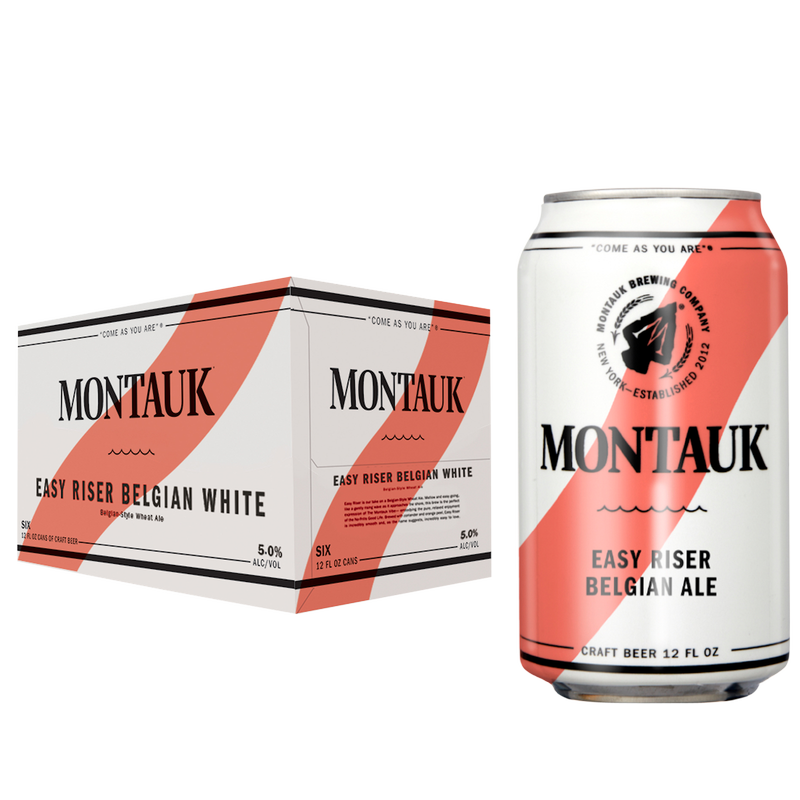 Montauk Easy Riser Belgian White 6pk 12oz Can 5.0 ABV Alcohol fast