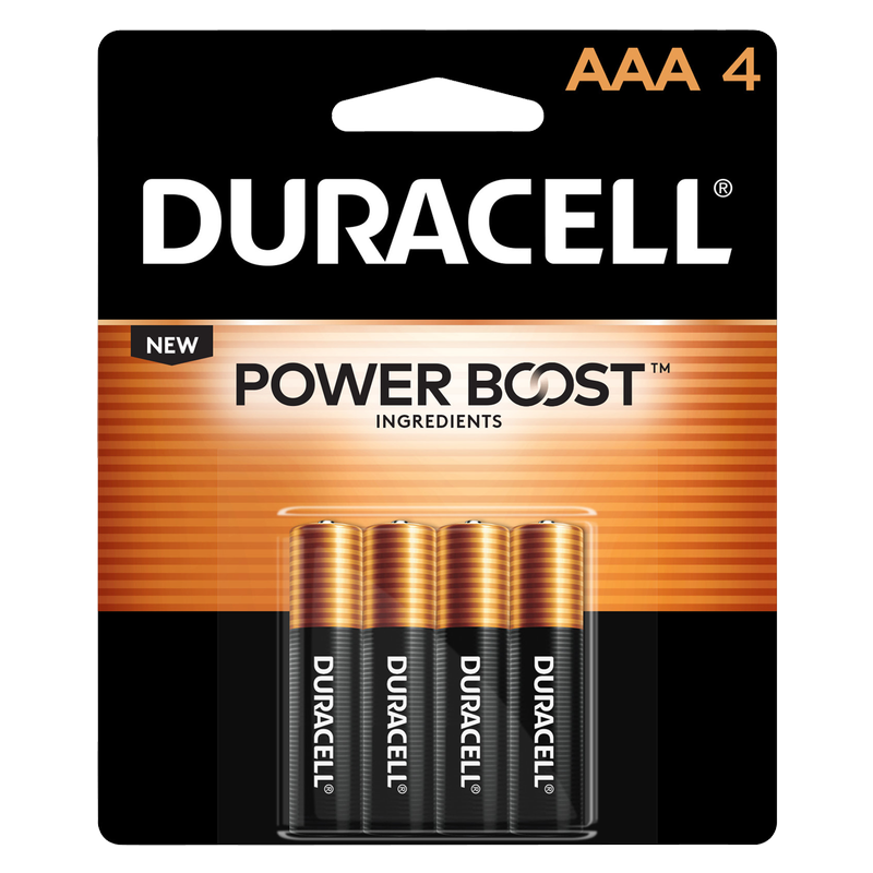 4ct Duracell Coppertop AAA Battery