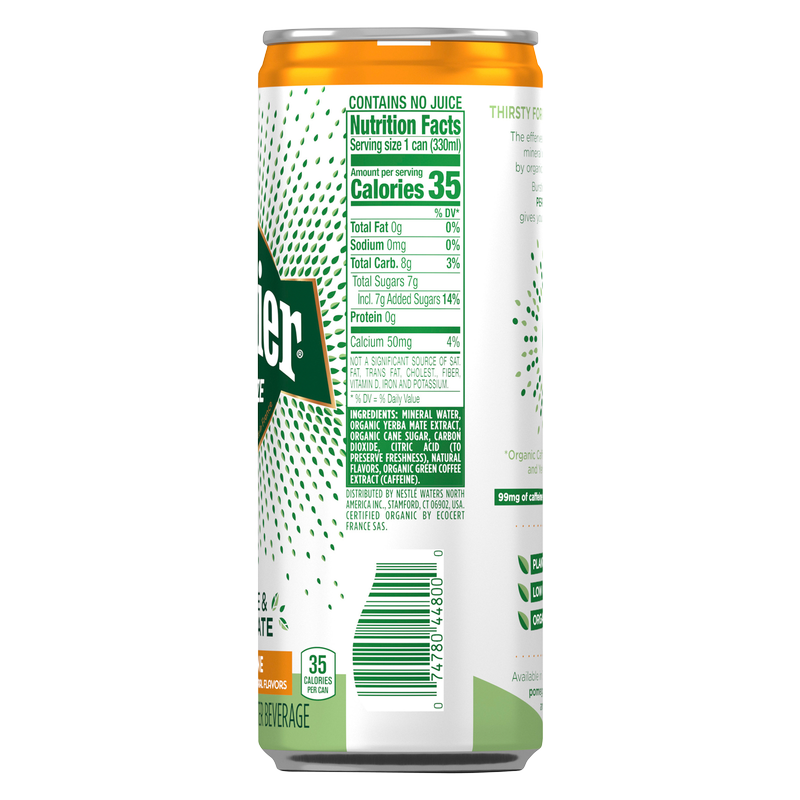 Perrier Energize Tangerine 11.15oz Can