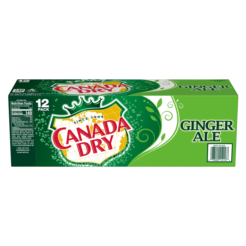 Canada Dry Ginger Ale 12pk 12oz Can
