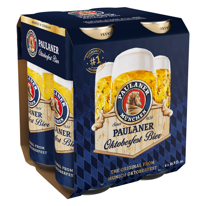 Paulaner Oktoberfest Bier 4pk 16.9oz Can 6.0% ABV