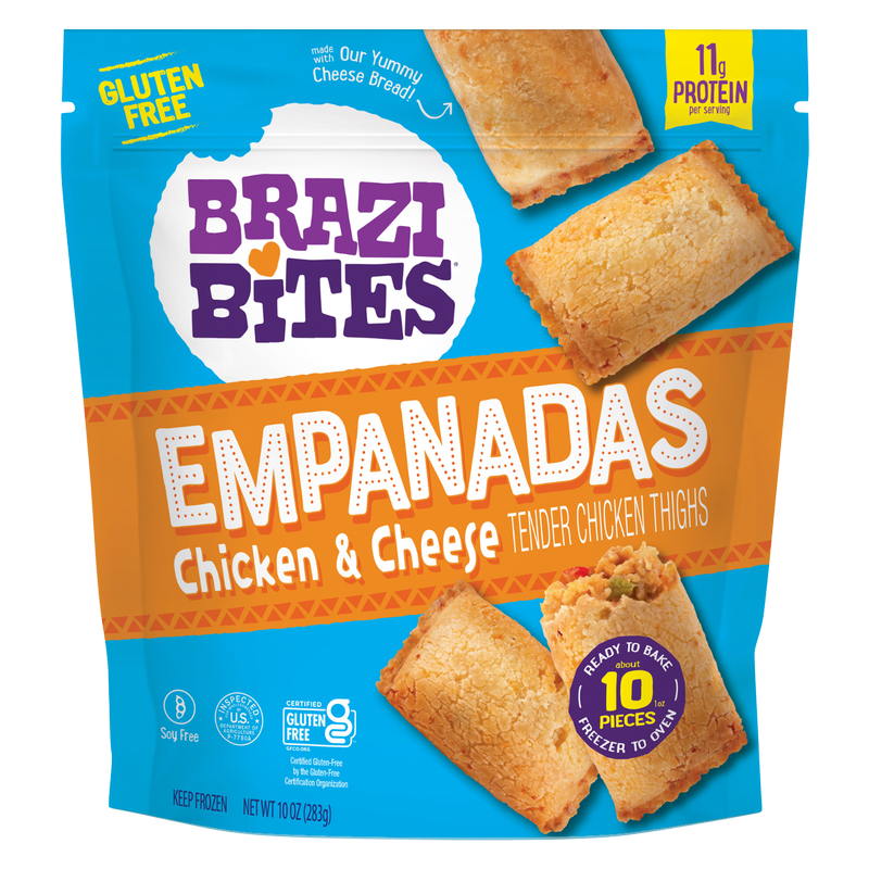 Brazi Bites Frozen Chicken & Cheese Empanadas 10oz