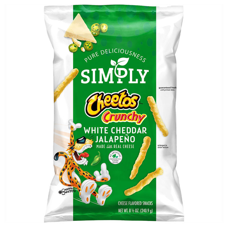 Simply Cheetos Crunchy White Cheddar Jalapeno 8.5oz