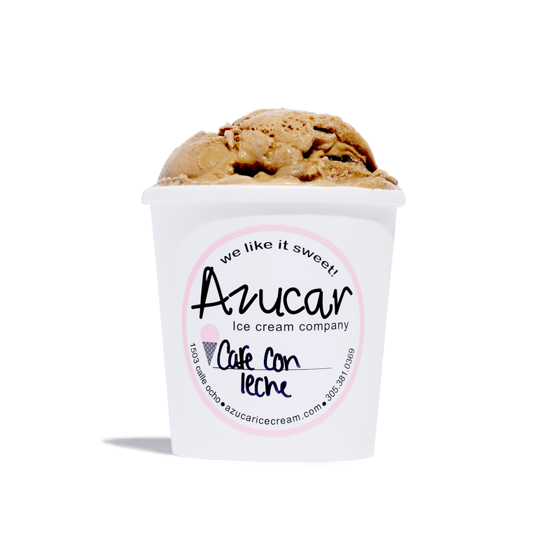 Azucar Cafe con Leche: Coffee Ice Cream with Oreos 16oz