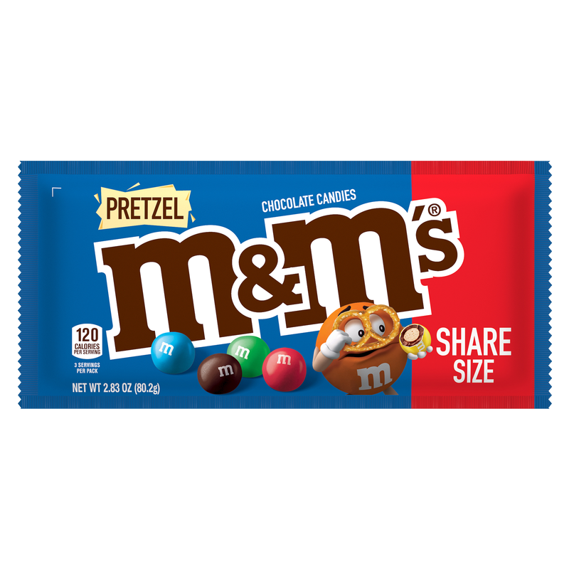 M&M's Pretzel Milk Chocolate Candies Share Size 2.83oz
