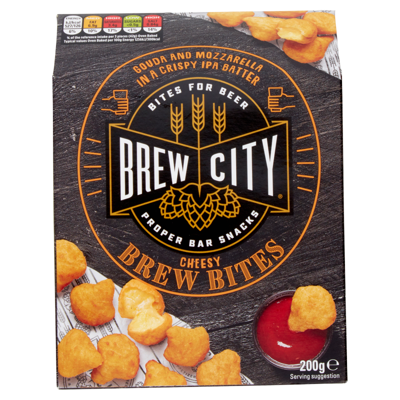 Brew City Mozzarella Gouda Cheese Bites, 200g